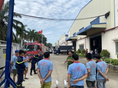 CTY AN PHONG diễn tập PCCC