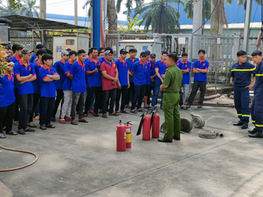 VẢI KHÔNG DỆT AN PHONG THỰC TẬP PCCC NĂM 2024