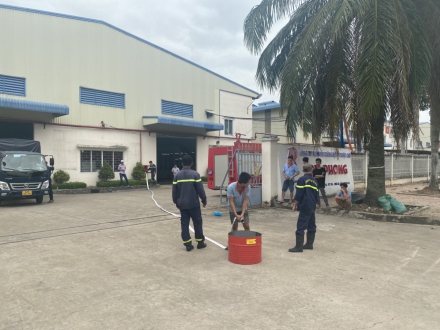 CTY AN PHONG diễn tập PCCC