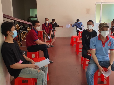 CÁC CÔNG NHÂN CTY VKD AN PHONG ĐÃ ĐƯỢC TIÊM NGỪA COVID-19. ĐẢM BẢO AN TOÀN TRONG SẢN XUẤT